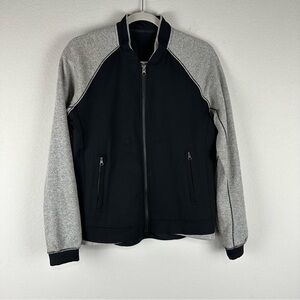 Lululemon Gray Black Var-City Bomber Full Zip Jacket Size 6